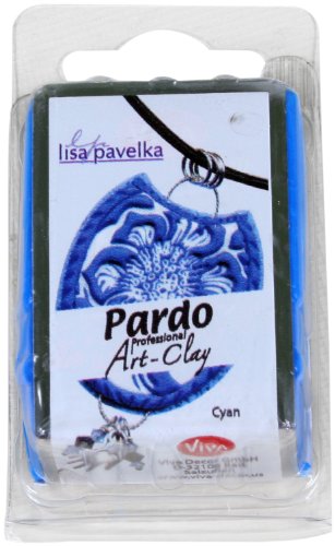 Viva Decor PARDO Art Clay - Türkis 56 g, Polymer Clay Modelliermasse ofenhärtend fest, formstabil, hohe Randschärfe, lange lagerstabil durch wiederverschließbare Box Viva Decor PARDO Art Clay - Türkis 56 g, Polymer Clay Modelliermasse ofenhärtend fest, formstabil, hohe Randschärfe, lange lagerstabil durch wiederverschließbare Box von Viva Decor