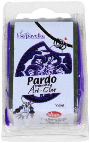 Viva Decor PARDO Art Clay - Violett 56 g, Polymer Clay Modelliermasse ofenhärtend fest, formstabil, hohe Randschärfe, lange lagerstabil durch wiederverschließbare Box Viva Decor PARDO Art Clay - Violett 56 g, Polymer Clay Modelliermasse ofenhärtend fest, formstabil, hohe Randschärfe, lange lagerstabil durch wiederverschließbare Box von Viva Decor
