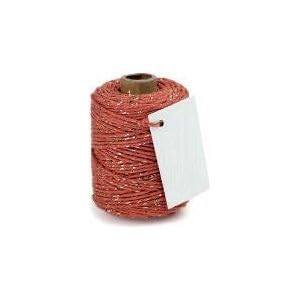 VIVANT cord cotton lurex twist 50mx2mm fine dunkel rot von Vivant