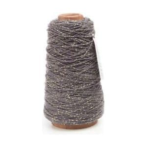 Vivant Kordel Cotton Lurex Twist Cord 300mx2mm. Baumwolle mit Lurex-Akzenten Bastelschnur Dekoration DIY Kunstgewerbe und Deko Ideal zum Handarbeiten, Geschenke Verpacken an Weihnachten grau von Vivant