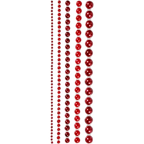 Halbperlen, Größe 2-8 mm, rot, Copenhagen, 140sort. von Vivi Gade Design