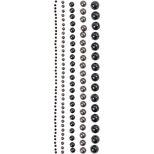 Halbperlen, Größe 2-8 mm, schwarz, Paris, 140sort. von Vivi Gade Design