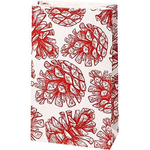 Papiertüten, H: 21 cm, Größe 6x12 cm, Zapfen, 10Stck., 80 g Papiertüten, H: 21 cm, Größe 6x12 cm, Zapfen, 10Stck., 80 g von Vivi Gade Design