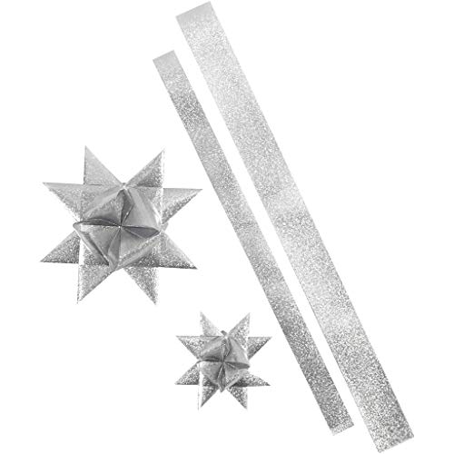 Sternstreifen B: 25+40 mm D: 11,5+18,5 cm Silber Glitzer Outdoor 16 Stück Sternstreifen B: 25+40 mm D: 11,5+18,5 cm Silber Glitzer Outdoor 16 Stück von Vivi Gade Design