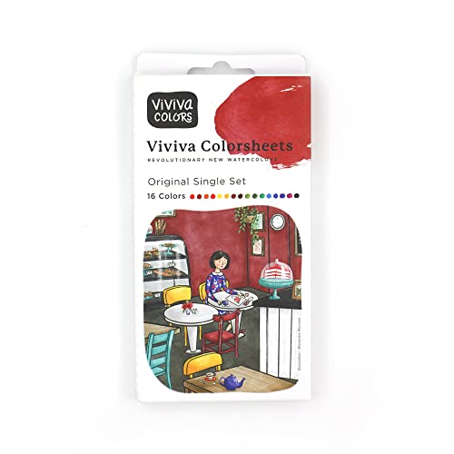Viviva VV276000 Aquarellfarben Set 16 lebendige Farben im Coloursheet für Outdoor und unterwegs, handgefertigt - 16 Aquarellfarben im Set Viviva VV276000 Aquarellfarben Set 16 lebendige Farben im Coloursheet für Outdoor und unterwegs, handgefertigt - 16 Aquarellfarben im Set von Viviva Colors