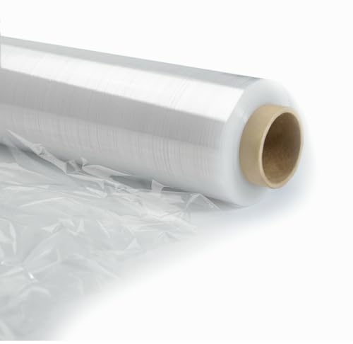 VIVOPACK® Folie für Möbel, Verpackungsfolie auf Rolle | Stretchfolie transparent 50cm breit, 23μm, 250m | Folie für Umzug, Verpackungsfolie, Verpackungsmaterial, Folienrolle Wickelfolie (1x Rolle) von Vivopack