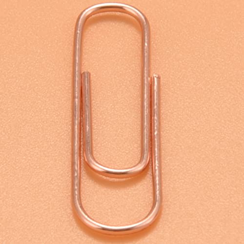Vjsujehgy 100 Bueroklammern in Rotgold Magnetic Clip Dispenser, Rose Gold Bueroklammern Halter, 28mm, Rotgold, 100 Clips Pro Box von Vjsujehgy
