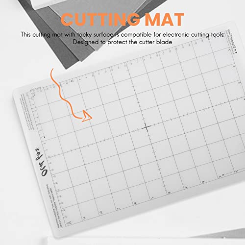 Vjsujehgy 3 StüCke Schneidematte Klebematte mit Messgitter 8 Durch 12 für Silhouette Cameo Erkunden Plotter Maschine von Vjsujehgy