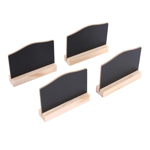 Vjsujehgy 4 STÜCKE Mini Tafel für Kreide Schild, Lebensmittel Etiketten Message Board für Party Restaurant Hochzeit von Vjsujehgy