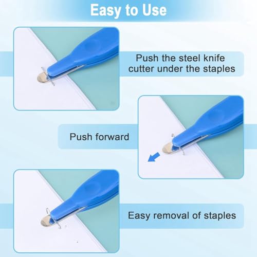 Vjsujehgy 4Er-Pack Magnetische Heftklammerentferner, Professionelle Heftklammerentferner, Heftklammerentferner für das Klassenzimmer (4 Farben) von Vjsujehgy