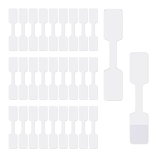 Vjsujehgy 500 StüCk Leerzeichen Schmuck Preis Aufkleber Schmuck Preis Schild für Halskette Ohrring Preis Identifizieren Rechteck Etikette von Vjsujehgy