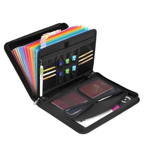 Vjsujehgy Akkordeon-Dokumenten-Organizer, Feuerbeständig, 220 °F, Dokumenten-Organizer mit Reißverschluss und Lasche für A4-Dokumente Vjsujehgy Akkordeon-Dokumenten-Organizer, Feuerbeständig, 220 °F, Dokumenten-Organizer mit Reißverschluss und Lasche für A4-Dokumente von Vjsujehgy