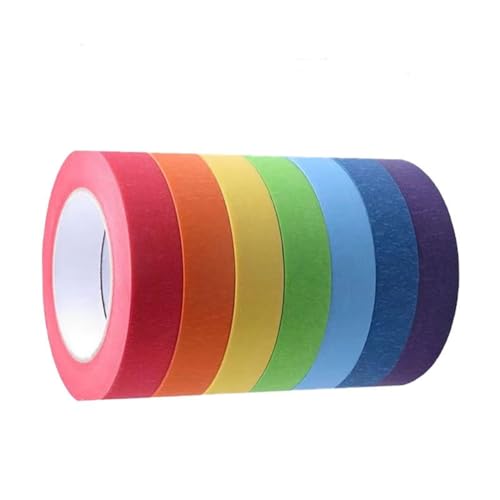 Vjsujehgy Farbiges Abdeckband, Farbiges Malerband für Kunst und, Zeichenband, Bastelband, Papierband, Buntes Klebeband, Einfach zu Installieren Vjsujehgy Farbiges Abdeckband, Farbiges Malerband für Kunst und, Zeichenband, Bastelband, Papierband, Buntes Klebeband, Einfach zu Installieren von Vjsujehgy