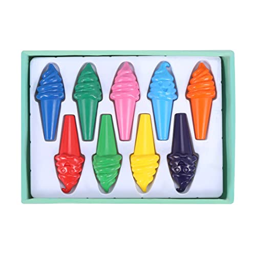 Vklopdsh 9 Teile/Schachtel Sichere Farbe Eis Bunt Stifte für Kinder Kinder Mädchen Früher Ziehung Diy Zeichen Werkzeug Kind Schreibwaren Geschenk von Vklopdsh