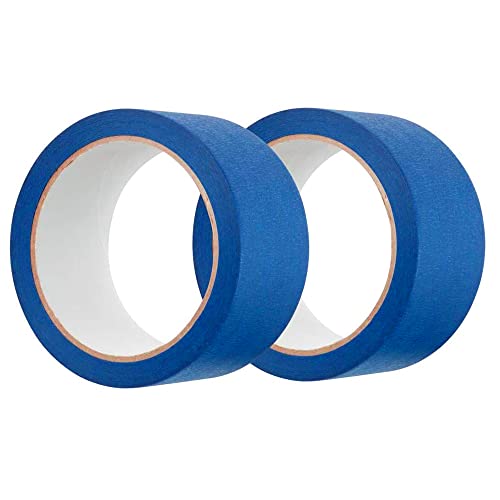 Vklopdsh Malerband, 5,1 cm breit, abnehmbares Klebeband, für Hausdekoration, 3D-Drucker, Kalligraphie und Malerei, Blau, 2 Stück Vklopdsh Malerband, 5,1 cm breit, abnehmbares Klebeband, für Hausdekoration, 3D-Drucker, Kalligraphie und Malerei, Blau, 2 Stück von Vklopdsh
