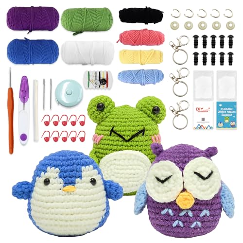 Vlecexs Häkelset für Anfänger, Häkelnadel-Set für Erwachsene und Kinder, Stricken Set für Geschenk Crochet Kit mit Video Anleitung Häkelnadel Garn DIY Häkel Zubehör Bastelset, Geschenk für Geburtstage Vlecexs Häkelset für Anfänger, Häkelnadel-Set für Erwachsene und Kinder, Stricken Set für Geschenk Crochet Kit mit Video Anleitung Häkelnadel Garn DIY Häkel Zubehör Bastelset, Geschenk für Geburtstage von Vlecexs