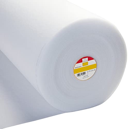 Vlieseline H640 Volumenvlies-Watting, mittelgroß, zum Aufbügeln, schmelzbar, zum Nähen, Quilten, Steppen und Basteln, 90 cm breit, Weiß, 3 m von SPONDSOPH