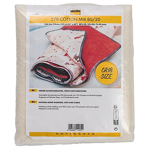 Vlieseline ® Volumenvlies 279 Cotton Mix „Crib Size“, natur von Vlieseline