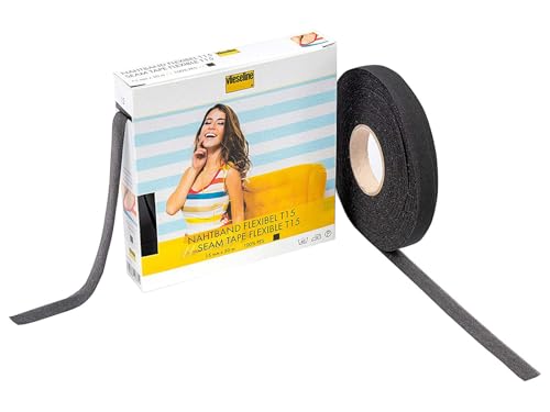 Vlieseline 231052 Nahtband, Plastic, Schwarz, 50 Meter Länge x 15 mm Dicke Vlieseline 231052 Nahtband, Plastic, Schwarz, 50 Meter Länge x 15 mm Dicke von Vlieseline