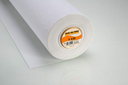Vlieseline Schabracken-Einlage S520 fixierbar 90 cm weiß 1 Meter Zuschnitt, FR, 0,9x1 m von Vlieseline
