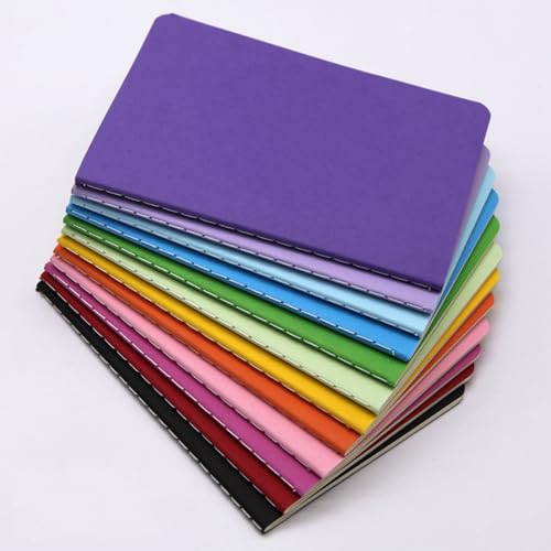 Vllcsla 12er Pack A6 Notizbuch Mehrfarbiges A6 Journal Notizblock mit 70 g/m² 60 linierte Seiten, 14x9CM Notizbuch mit Kleiner Fadenbindung mit 15 Zeilen pro Seite Vllcsla 12er Pack A6 Notizbuch Mehrfarbiges A6 Journal Notizblock mit 70 g/m² 60 linierte Seiten, 14x9CM Notizbuch mit Kleiner Fadenbindung mit 15 Zeilen pro Seite von Vllcsla