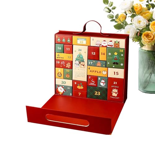 Vllold Weihnachts-Countdown-Box | 24 Tage nachfüllbare Weihnachtskalenderbox | Heimdekoration für Familie Kinder Geburtstage Freunde Tochter Valentinstag Baby Frauen Mädchen Vllold Weihnachts-Countdown-Box | 24 Tage nachfüllbare Weihnachtskalenderbox | Heimdekoration für Familie Kinder Geburtstage Freunde Tochter Valentinstag Baby Frauen Mädchen von Vllold