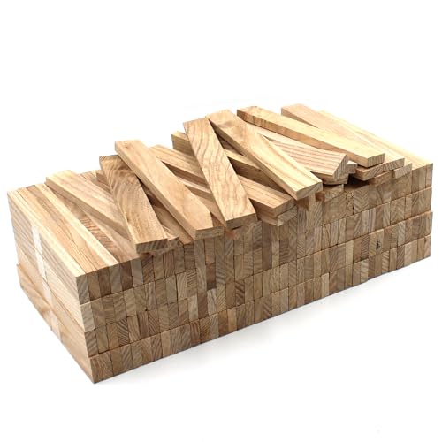 60x Esche Holzleiste 16x10x200mm lose Bastelklötzchen zum Basteln Bastelstäbe (Esche 16x10x200mm) von VmG-Store