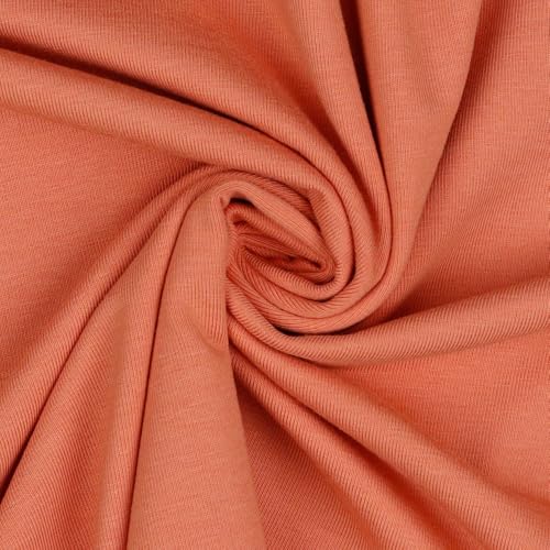 Jerseystoff Uni Meterware Tex Standard 100 zertifiziert 69 Farben zur Auswahl Uni + Meliert (008 I Rosa, 100 x 150cm) von VmG-Store