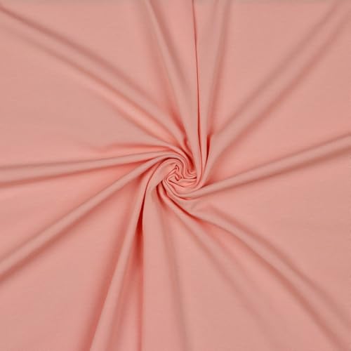 Jerseystoff Uni Meterware Tex Standard 100 + GOTS zertifiziert 69 Farben zur Auswahl (052 I Pink, 100 x 150cm) von VmG-Store