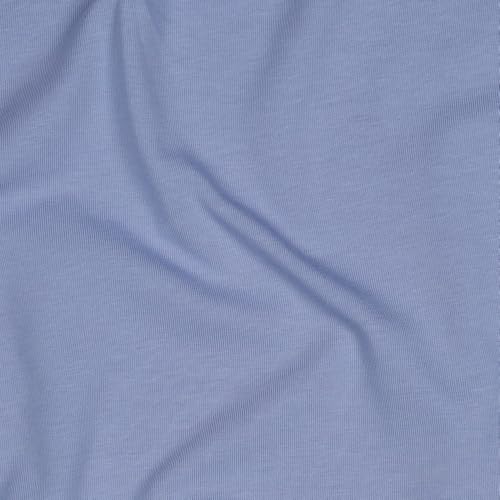Jerseystoff Uni Meterware Tex Standard 100 zertifiziert 69 Farben zur Auswahl Uni + Meliert (081 I Light Lavender, 50 x 150cm) von VmG-Store