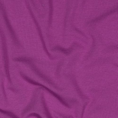 Jerseystoff Uni Meterware Tex Standard 100 zertifiziert 69 Farben zur Auswahl Uni + Meliert (083 I Violet, 100 x 150cm) von VmG-Store