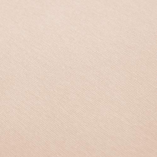 Bündchenstoff als Meterware Schlauchware 70cm breit 95% Baumwolle, 5% Elasthan über 50 Farben Auswahl Jersey (011 | hell mauve, Länge: 0,5m) von VmG-Store