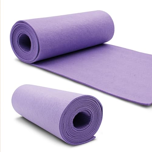 VmG-Store Filzrolle 240cmx30cmx3mm Filz Filzstoff Polyester zum Nähen basteln DIY Dekoration Patchwork Dekofilz Bastelfilz Taschenfilz Filzmatte (043 Lila) von VmG-Store