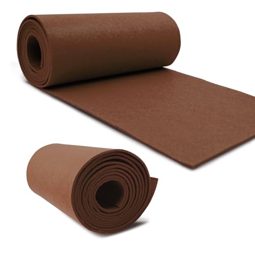 VmG-Store Filzrolle 240cmx30cmx3mm Filz Filzstoff Polyester zum Nähen basteln DIY Dekoration Patchwork Dekofilz Bastelfilz Taschenfilz Filzmatte (057 Hellbraun) von VmG-Store