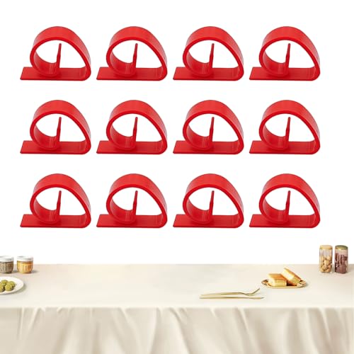 Tischdeckenklammern ABS, 12 Stück Tischdeckenhalter-Klemmen, Picknick-Tischgriffe, Tischtuchabdeckungsklemmen, transparente Clips für Abschlussfeier Tischdeckenklammern ABS, 12 Stück Tischdeckenhalter-Klemmen, Picknick-Tischgriffe, Tischtuchabdeckungsklemmen, transparente Clips für Abschlussfeier von Vmiorzq