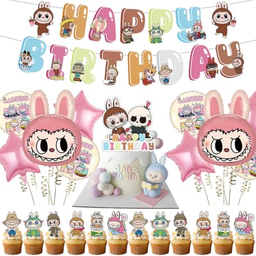 38-teiliges Cartoon-Geburtstagsparty-Dekorationsset – Cartoon-Monster-Mottoparty-Zubehör enthält Luftballons, Banner, Kuchenaufsatz und Cupcake-Topper für Fans, Liebhaber, Mädchen, Jungen 38-teiliges Cartoon-Geburtstagsparty-Dekorationsset – Cartoon-Monster-Mottoparty-Zubehör enthält Luftballons, Banner, Kuchenaufsatz und Cupcake-Topper für Fans, Liebhaber, Mädchen, Jungen von Vmorde