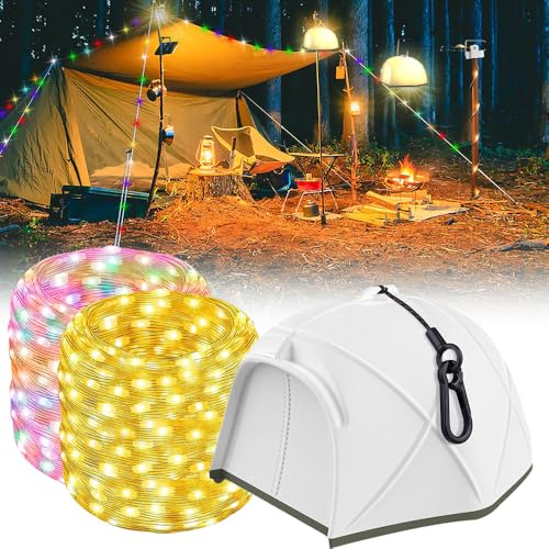 Vmxlso Camping Lichterkette Aufrollbar, 10m Aufrollbare Lichterkette mit 6 Beleuchtungsmodi, Camping String Light, USB Wiederaufladbare,Tragbare Wasserdichte Verstaubare für Camping Outdoor Vmxlso Camping Lichterkette Aufrollbar, 10m Aufrollbare Lichterkette mit 6 Beleuchtungsmodi, Camping String Light, USB Wiederaufladbare,Tragbare Wasserdichte Verstaubare für Camping Outdoor von Vmxlso