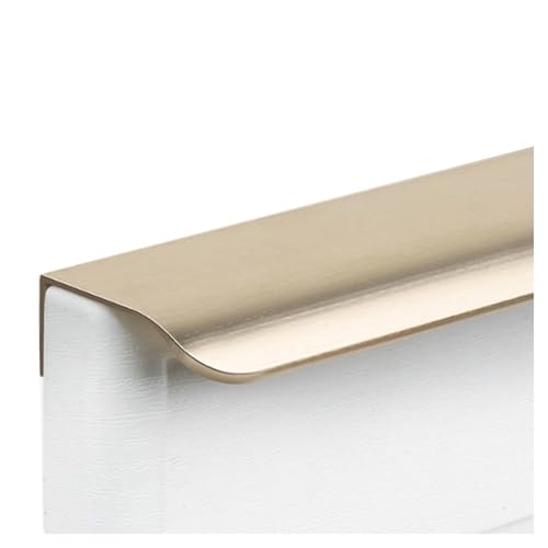Vnook Metall Möbelgriffe Unsichtbarer,Unsichtbarer Griffe Aluminiumlegierung Schrankgriffe Möbelgriffe Schubladengriff Knöpfe Türgriff Küchengriffe(Gold,600mm) von Vnook