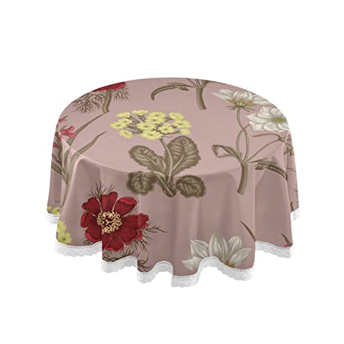 Blumensträuße Blumen Runde Tischdecken für Runde Tische Tischtuch Tischdecke für Party Urlaub Abendessen Küche Dekor Zuhause Blumensträuße Blumen Runde Tischdecken für Runde Tische Tischtuch Tischdecke für Party Urlaub Abendessen Küche Dekor Zuhause von Vnurnrn