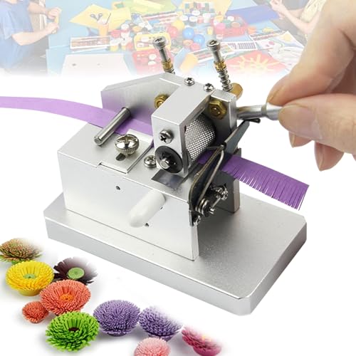 VoOqo Manuelle Quilling-Fringer-Maschine, Fringer-Schneidemaschine, Papierblumenmacher, 0,3–2,5 mm Breite verstellbar, für farbenfrohe handgefertigte 3D-Designs VoOqo Manuelle Quilling-Fringer-Maschine, Fringer-Schneidemaschine, Papierblumenmacher, 0,3–2,5 mm Breite verstellbar, für farbenfrohe handgefertigte 3D-Designs von VoOqo