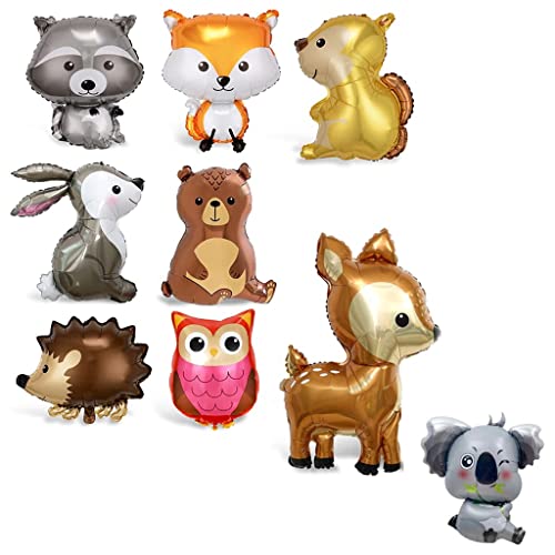 Voarge 9 Stück Folienballon Waldtiere, Helium Ballons Tiere Dschungel, Tierballons Kinder, Party Animals Kids Ballonie Kinder Geburtstag Party Deko Geschenk Voarge 9 Stück Folienballon Waldtiere, Helium Ballons Tiere Dschungel, Tierballons Kinder, Party Animals Kids Ballonie Kinder Geburtstag Party Deko Geschenk von Voarge