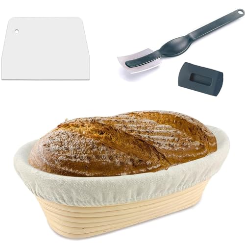 Voarge Gärkörbchen mit Leineneinsatz, Korb für Brot und Teig naturbelassene Schale Rattan Brotkorb Brotgärform Peddigrohr natürlich Voarge Gärkörbchen mit Leineneinsatz, Korb für Brot und Teig naturbelassene Schale Rattan Brotkorb Brotgärform Peddigrohr natürlich von Voarge