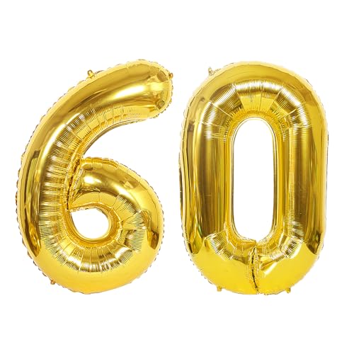 Voarge Geburtstag, Luftballons, Dekoration, Geburtstag, Party, Ballon, Dekoration für Geburtstag, Party, Goldballon (60. Jahre) von Voarge