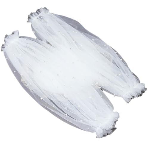 Vobumix Abnehmbare Tüll-puffärmel, 1 Paar, Brautkleid-ärmel, Abnehmbare Armstulpen, Süßes Kostümzubehör Für Hochzeit, Abschlussball, Abend von Vobumix