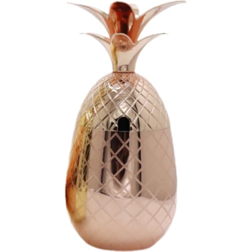 Vobumix Ananas-cocktailbecher, Edelstahl-ananasbecher Deckel Und Strohhalm, Reise-trinkbecher, Cocktailbecher Für Party-Dekoration Vobumix Ananas-cocktailbecher, Edelstahl-ananasbecher Deckel Und Strohhalm, Reise-trinkbecher, Cocktailbecher Für Party-Dekoration von Vobumix