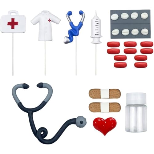 Vobumix Krankenschwester-kuchenaufsatz, 1 Set, Krankenschwester-Cupcake-aufsatz, Medizinische Krankenschwester, Abschluss-kuchendekoration, Arzt-partyzubehör Für Krankenschwester-Geburtstagsfeier Vobumix Krankenschwester-kuchenaufsatz, 1 Set, Krankenschwester-Cupcake-aufsatz, Medizinische Krankenschwester, Abschluss-kuchendekoration, Arzt-partyzubehör Für Krankenschwester-Geburtstagsfeier von Vobumix