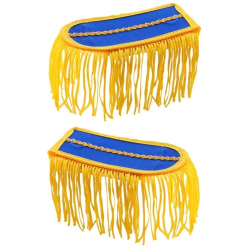 Vobumix Quasten-Schulterklappen, 1 Paar Quasten-gliederketten-Schulterklappen, Einheitliche Schulterklappen, Blazer-schulterbretter Brosche, Fransenbesatz, Schulterabzeichen Vobumix Quasten-Schulterklappen, 1 Paar Quasten-gliederketten-Schulterklappen, Einheitliche Schulterklappen, Blazer-schulterbretter Brosche, Fransenbesatz, Schulterabzeichen von Vobumix