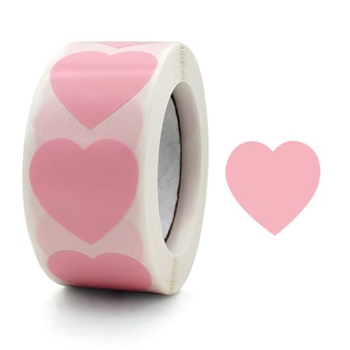 Vobumix Rosa Herzförmige Aufkleber, Selbstklebende Siegelaufkleber, Valentinstag-herzaufkleber Für Hochzeit, Basteln, DIY, Umschläge, Karten, Geschenkboxen Vobumix Rosa Herzförmige Aufkleber, Selbstklebende Siegelaufkleber, Valentinstag-herzaufkleber Für Hochzeit, Basteln, DIY, Umschläge, Karten, Geschenkboxen von Vobumix