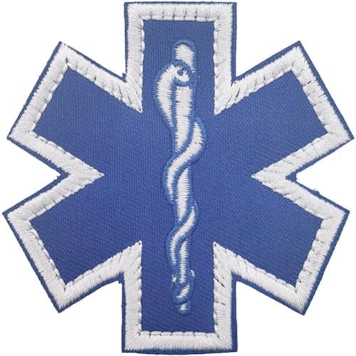 Vobumix Star of Life-aufnäher, Erste-Hilfe-aufnäher, Besticktes Moral-aufnäher, Bestickte Applikation Für Kleidung, Rucksack, Hut, Reparatur, Dekoration Vobumix Star of Life-aufnäher, Erste-Hilfe-aufnäher, Besticktes Moral-aufnäher, Bestickte Applikation Für Kleidung, Rucksack, Hut, Reparatur, Dekoration von Vobumix