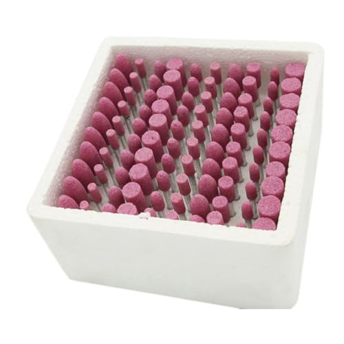 Vocdikficy 100 Teile/Schachtel Schleifstein Polieren Schleifkopf Elektrische Bohrer Rad 4-10mm für Bohrer Rotationswerkzeuge 3mm von Vocdikficy